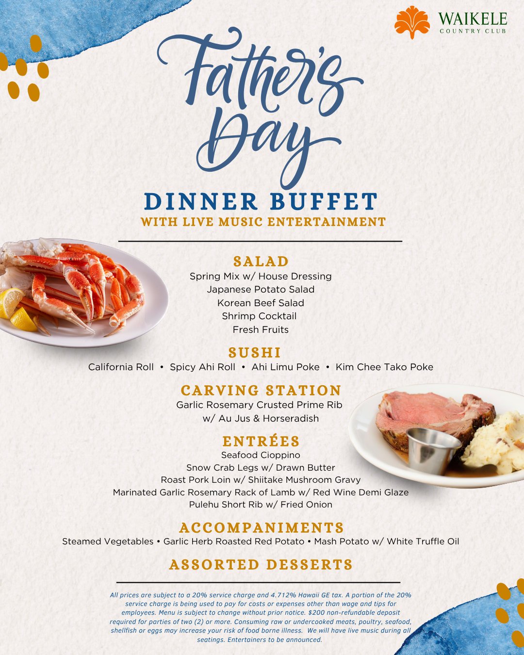 FathersDayBuffetMenu2026 2